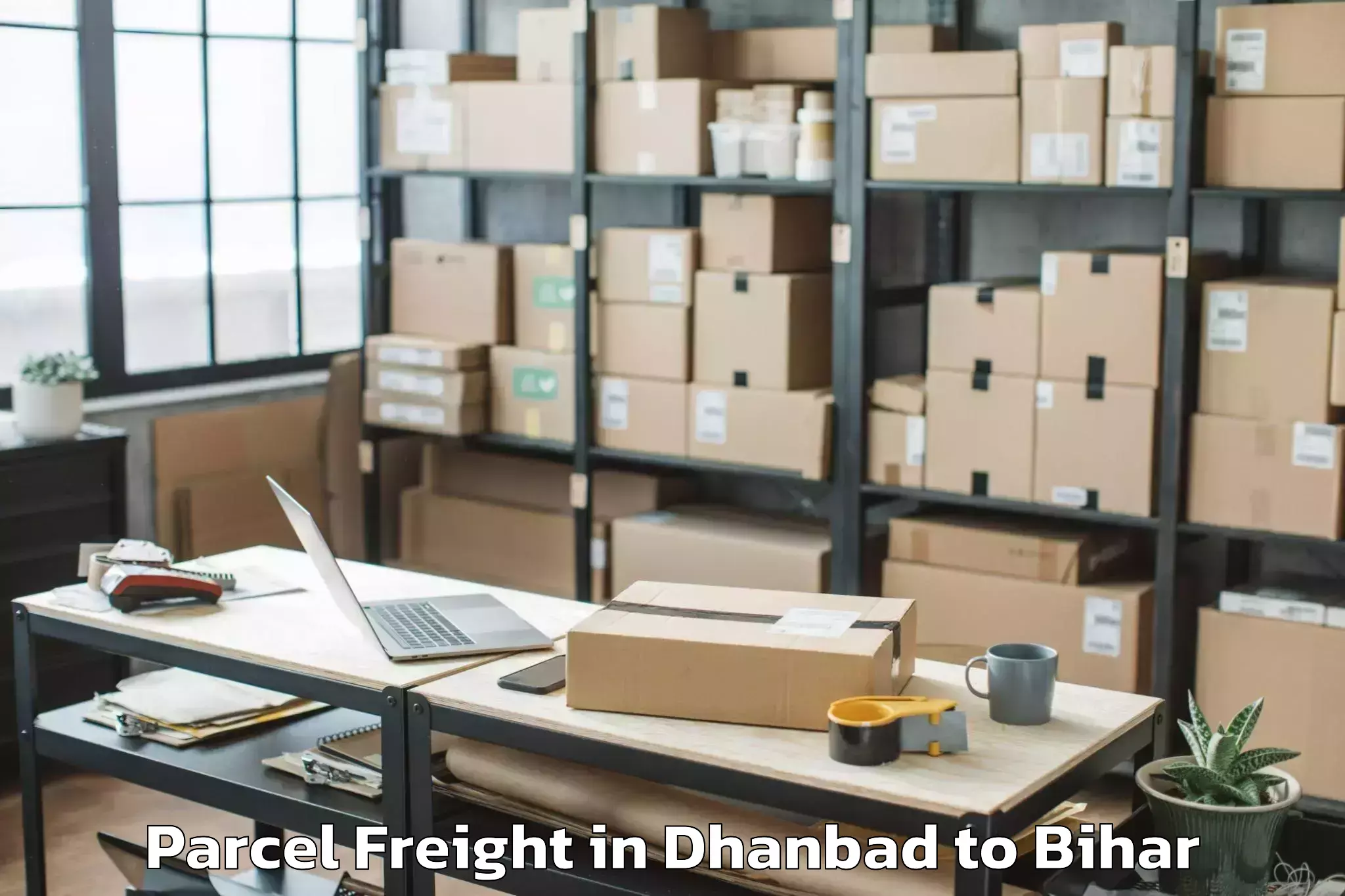 Book Dhanbad to Cheria Bariarpur Parcel Freight Online